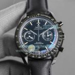 JH Factory Swiss Replica Omega Speedmaster Chronograph Dark Side of the Moon Black Watch
